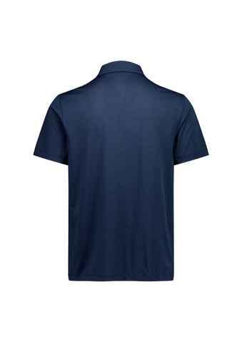 Phoenix Mens Short Sleeve Polo Navy back view