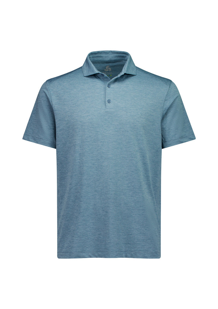 Phoenix Mens Short Sleeve Polo Ocean Marle front view
