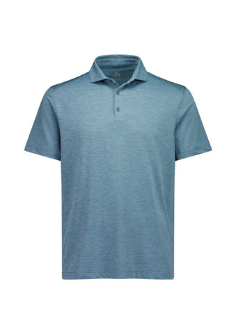 Phoenix Mens Short Sleeve Polo Ocean Marle front view