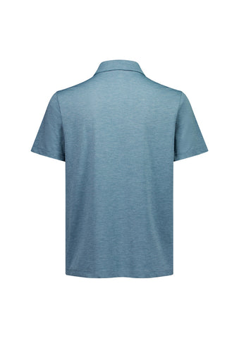 Phoenix Mens Short Sleeve Polo Ocean Marle back view