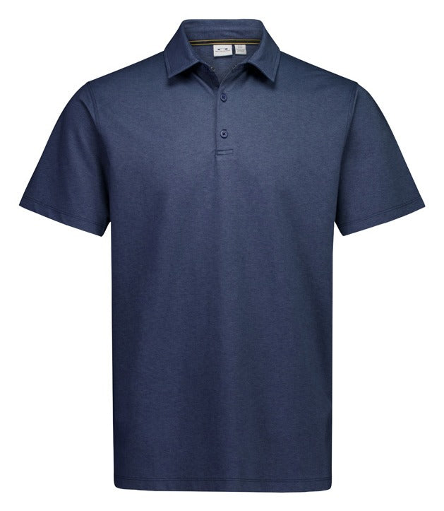 Venture Mens Short Sleeve Polo in Denim Blue