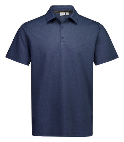 Venture Mens Short Sleeve Polo in Denim Blue