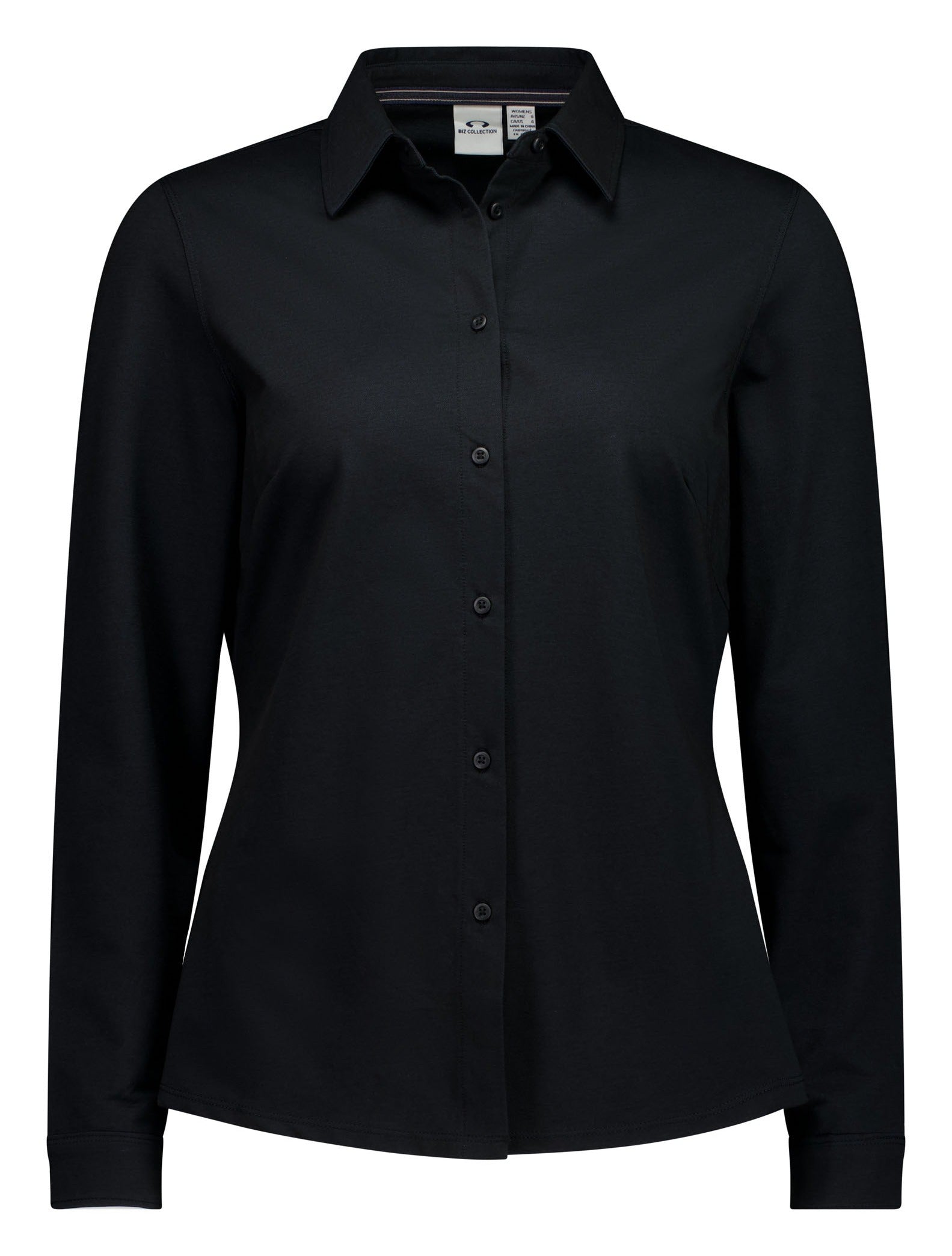 Venture Womens Long Sleeve Shirt in Black