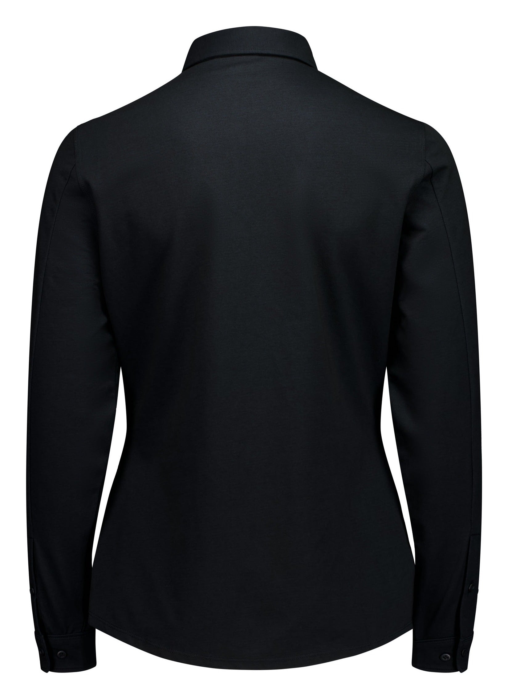 Venture Womens Long Sleeve Shirt Black back view