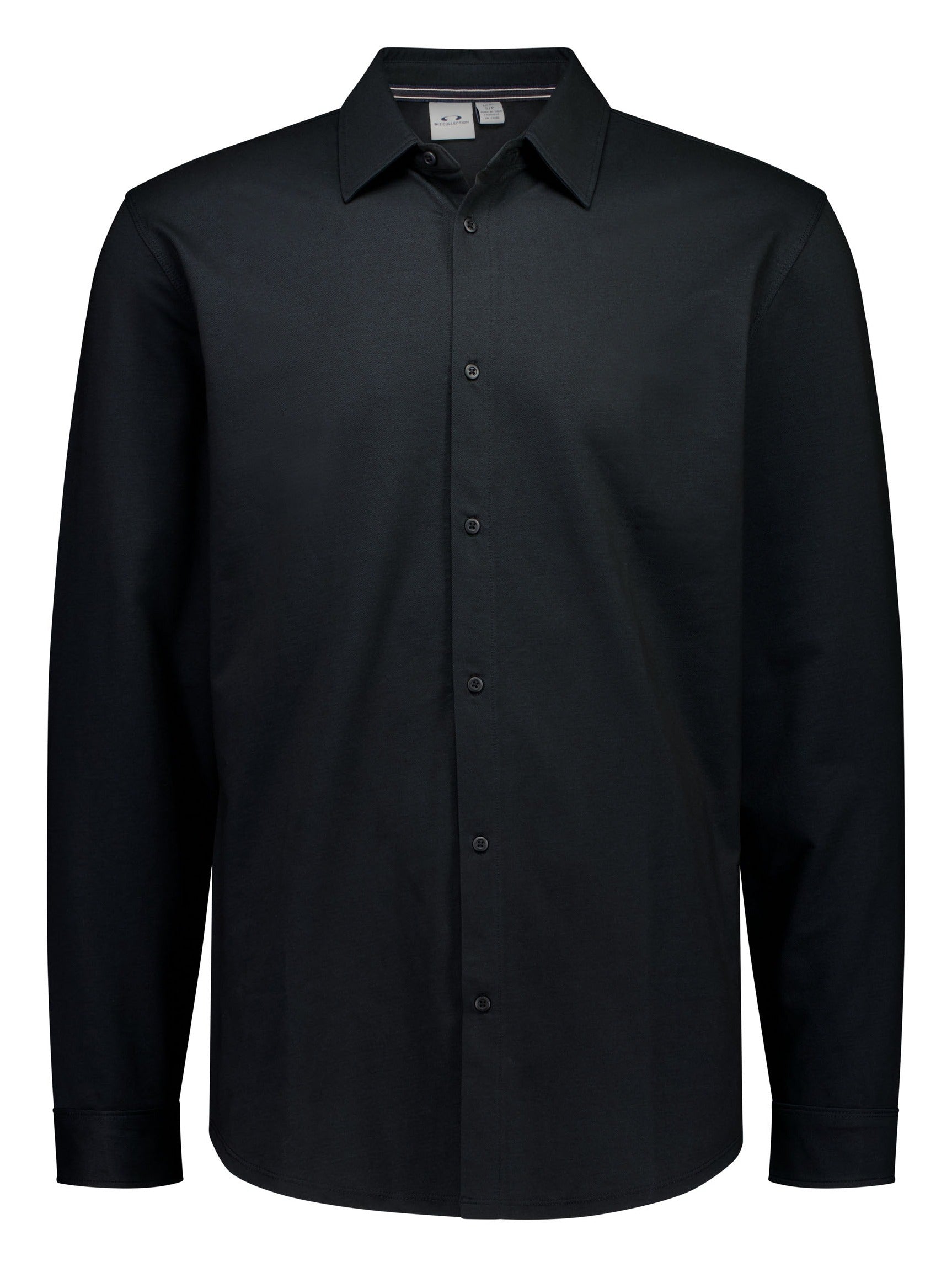 Venture Mens Long Sleeve Shirt in Black