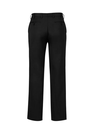 Classic Mens Pleat Pant Black back view