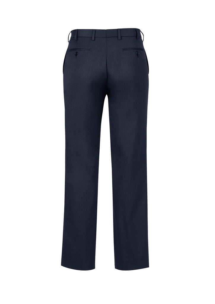 Classic Mens Pleat Pant Navy back view