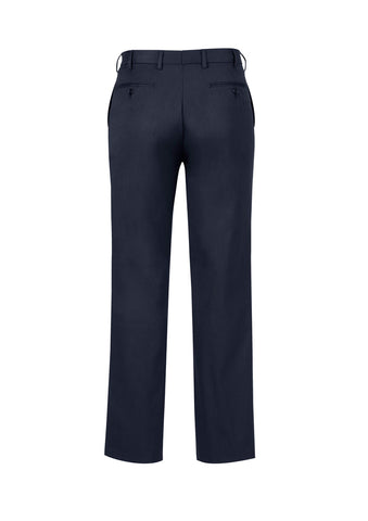 Classic Mens Pleat Pant Navy back view
