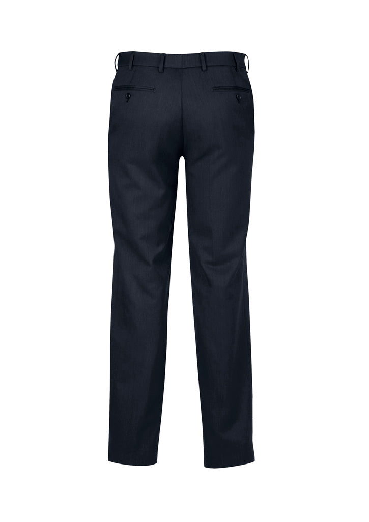 Classic Mens Flat Pant Navy back view