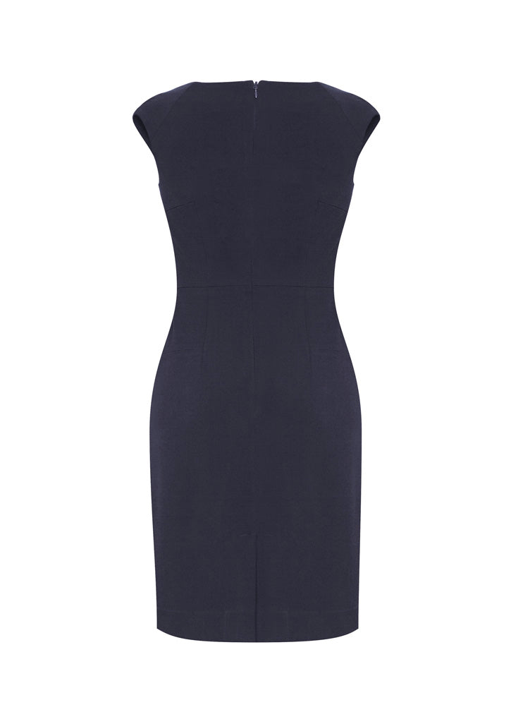 Audrey Womens Dress Navy back view