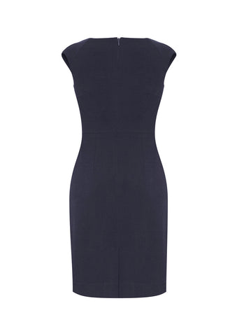 Audrey Womens Dress Navy back view