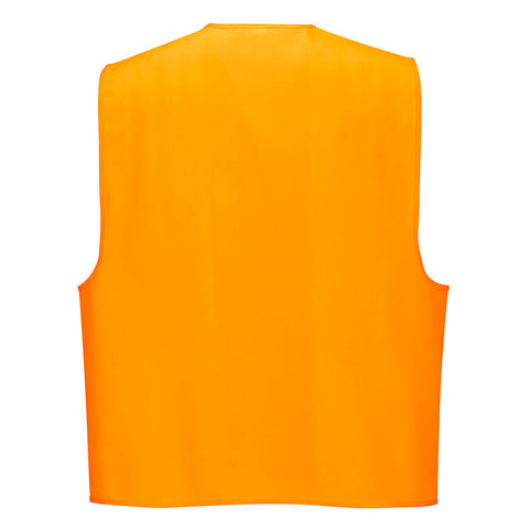 Hi-Vis Day Vest Orange back
