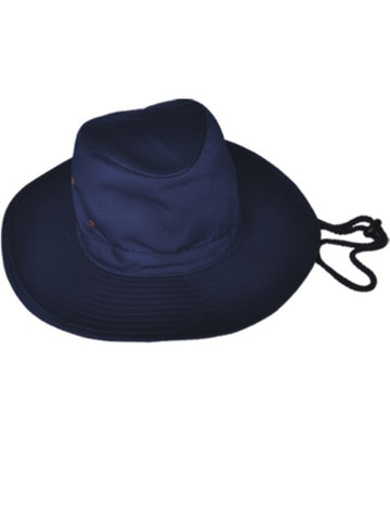 Kids School Wide Brim Hat in Navy