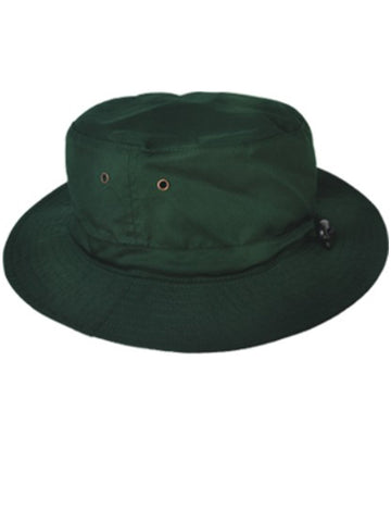 Kids School Bucket Hat in Bottle Green