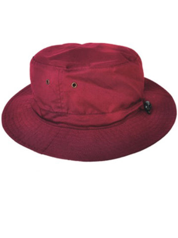 Kids School Bucket Hat in Maroon