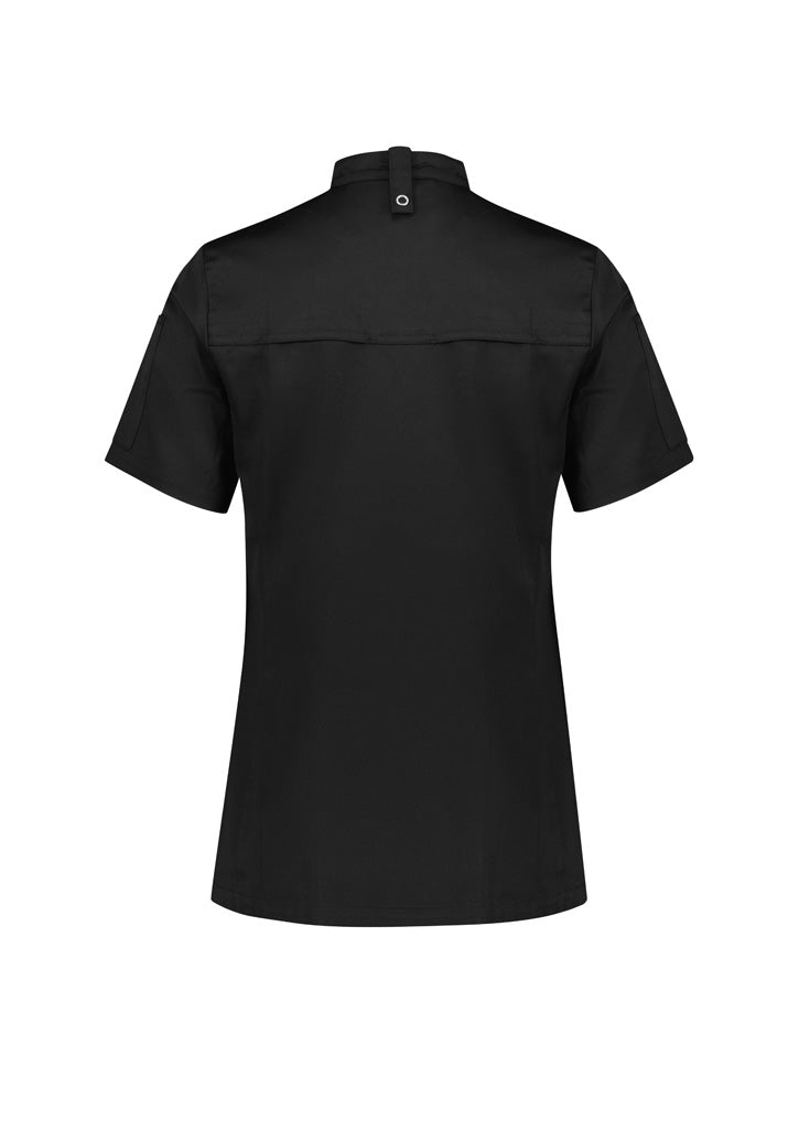 Zest Womens Short Sleeve Jacket Black back view
