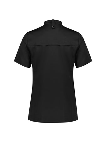 Zest Womens Short Sleeve Jacket Black back view