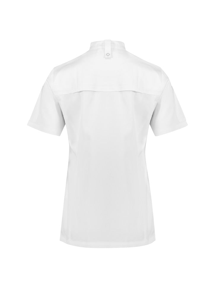 Zest Womens Short Sleeve Jacket White back view