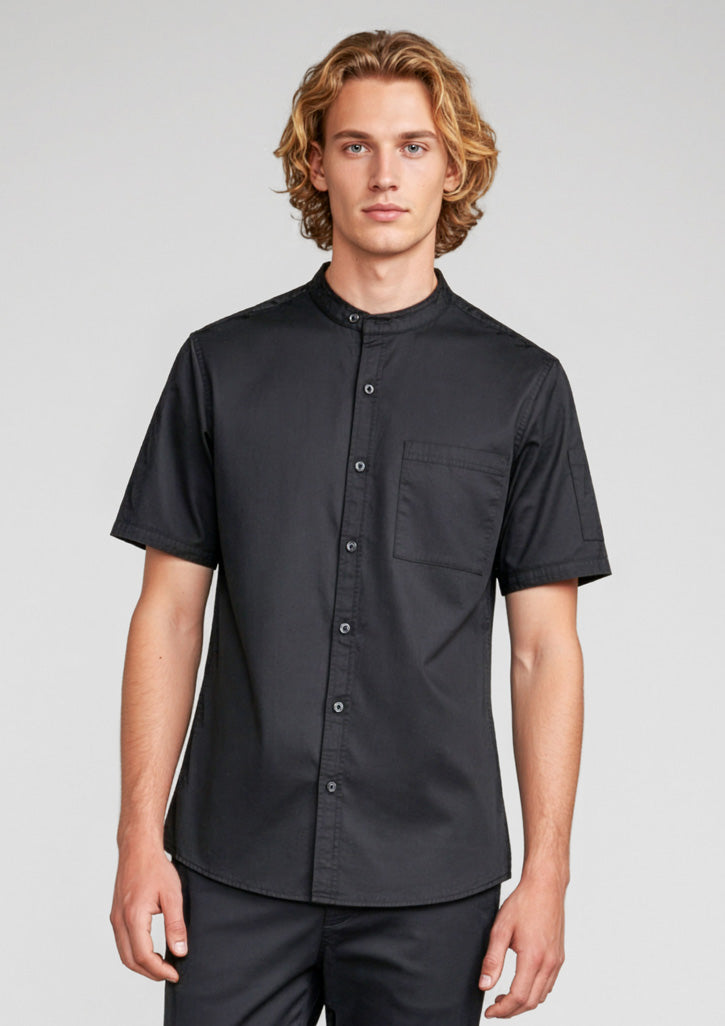 Salsa Mens Short Sleeve Chef Shirt-CH329MS-biz-collection-0