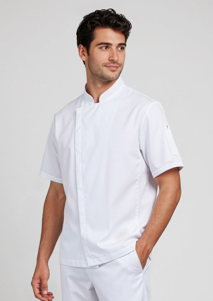 Alfresco Mens Short Sleeve Chef Jacket-CH330MS-biz-collection-0