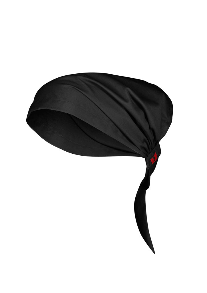 Twist Chef Bandana Black front view