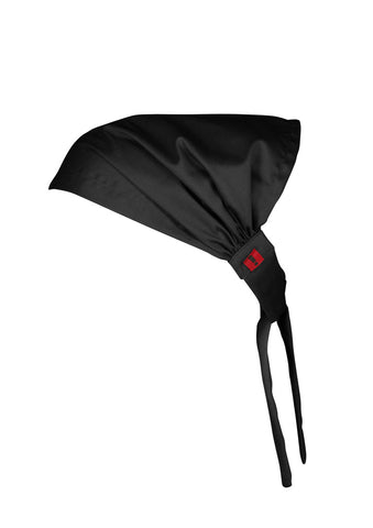 Twist Chef Bandana Black back view