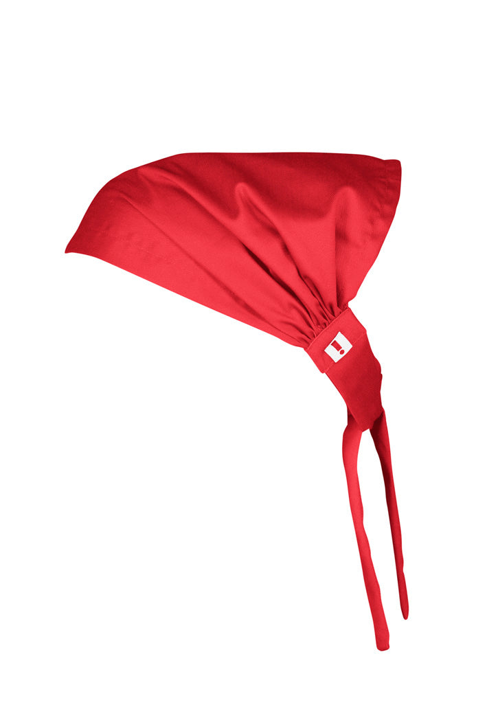 Twist Chef Bandana Red back view