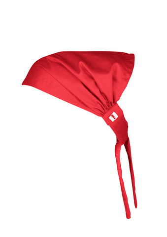 Twist Chef Bandana Red back view