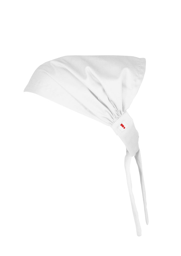 Twist Chef Bandana White back view