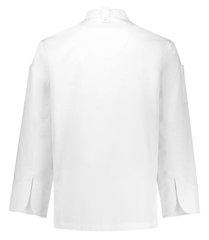 Gusto Mens Long Sleeve Chef Jacket White back view