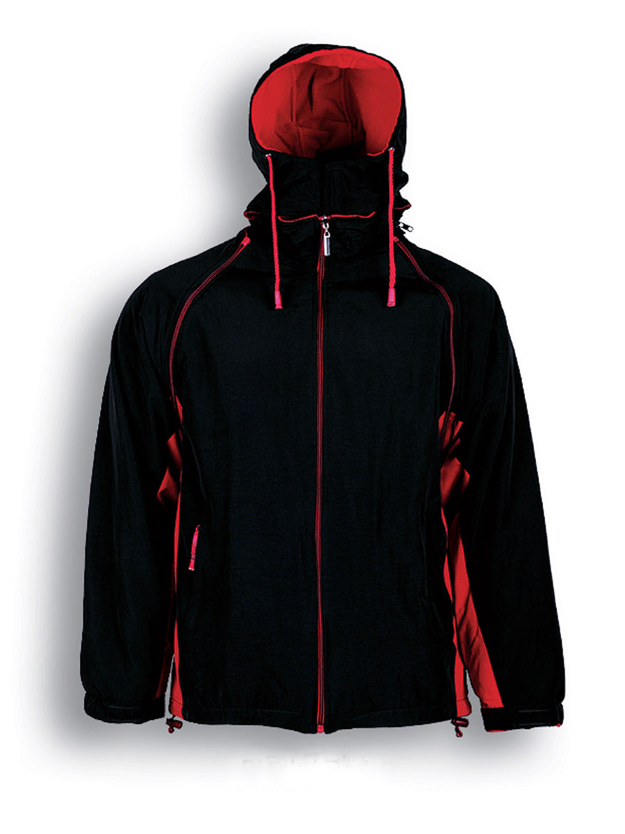 Unisex Adults Three In One Jacket in Black/Red