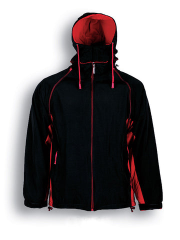 Unisex Adults Three In One Jacket in Black/Red