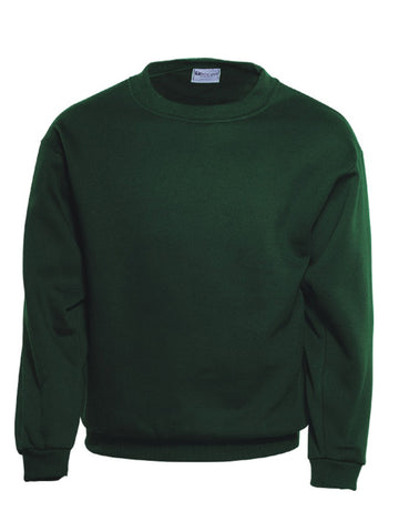 Unisex Adults Crew Neck Fleece in Bottle Green