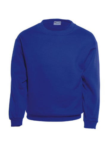Unisex Adults Crew Neck Fleece in Royal