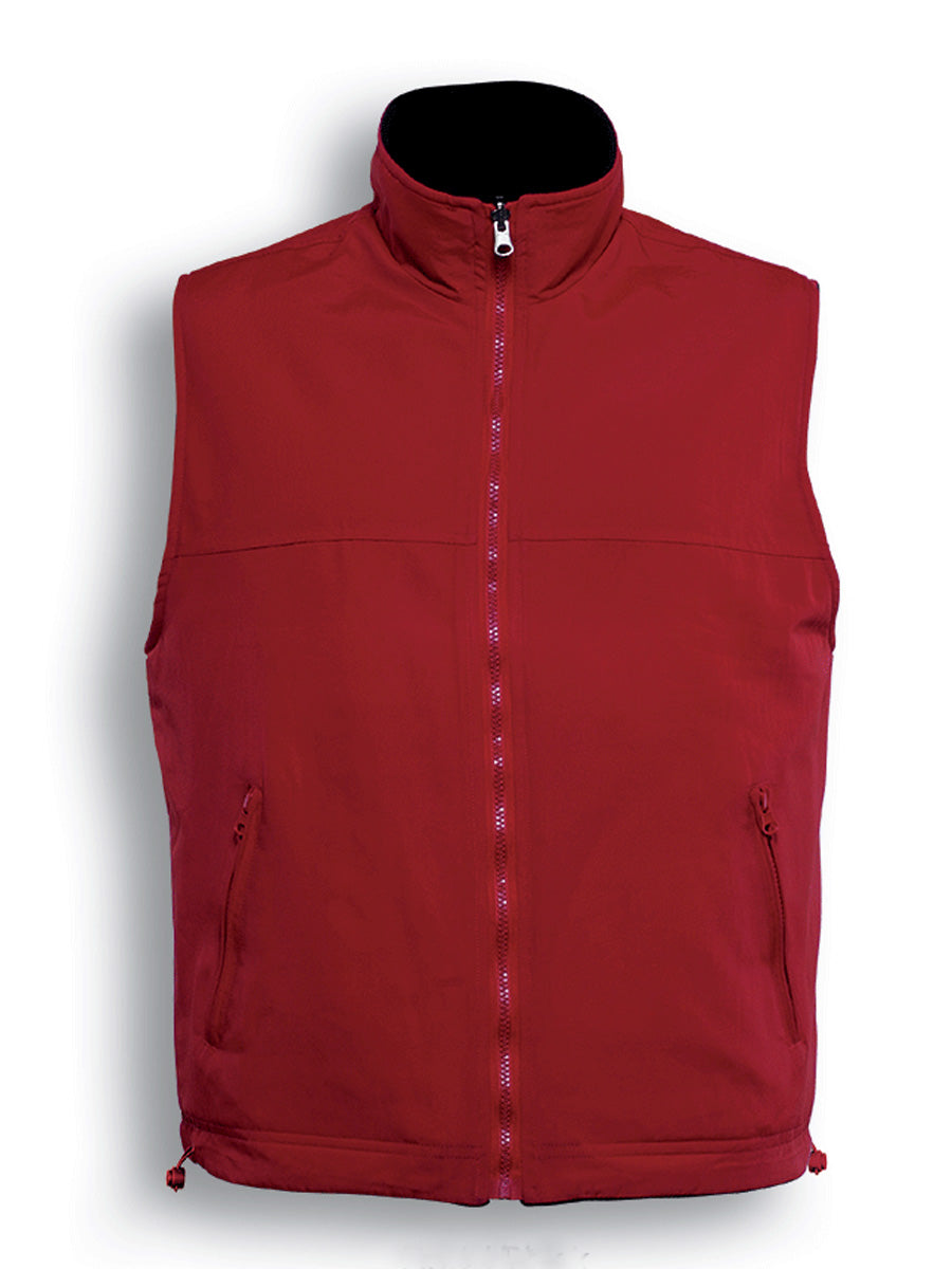 Unisex Adults Reversible Vest in Red/Black