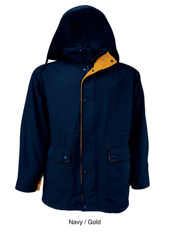 Unisex Adults Casual Wear Jacket in Navy/Gold
