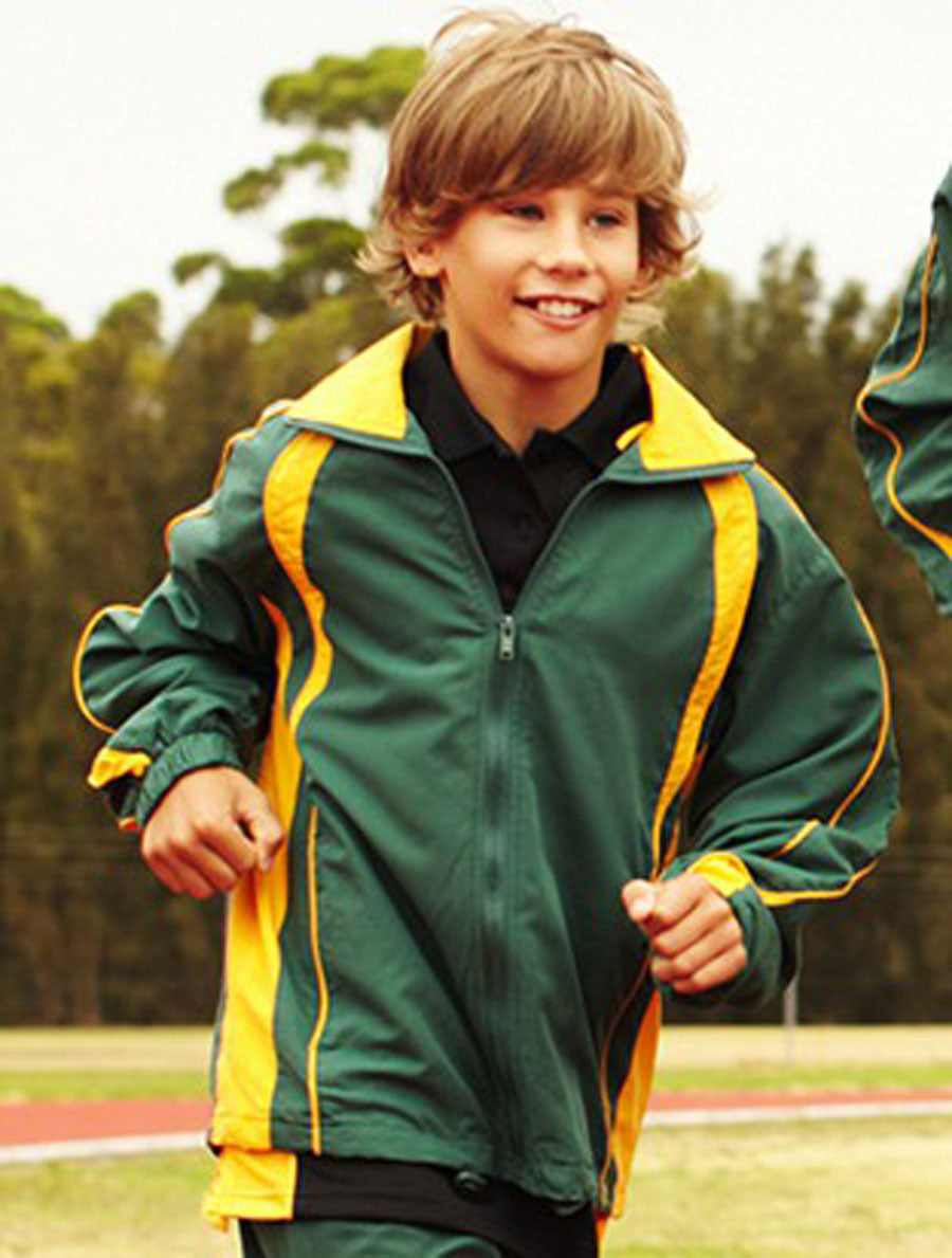Kids Track Suit Jacket With Contrast Panels, Bocini
