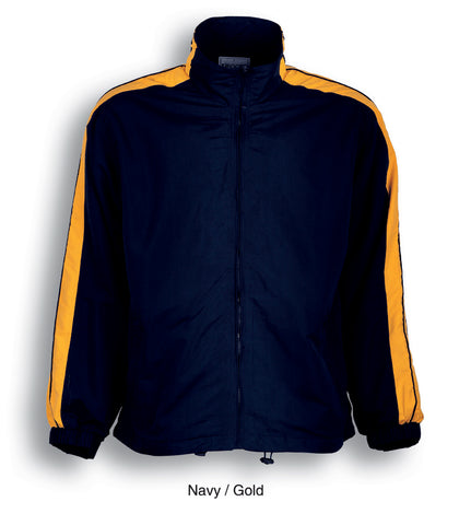 Unisex Adults Track Suit Jacket in Navy/Gold