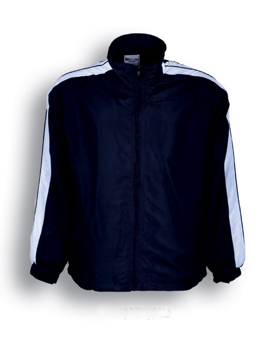 Unisex Adults Track Suit Jacket in Navy/White