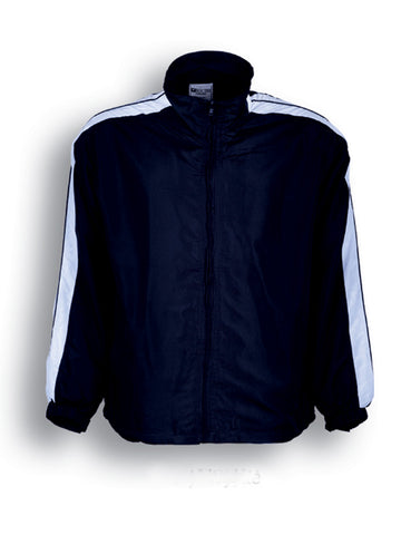 Unisex Adults Track Suit Jacket in Navy/White