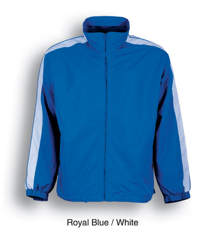 Unisex Adults Track Suit Jacket in Royal/White