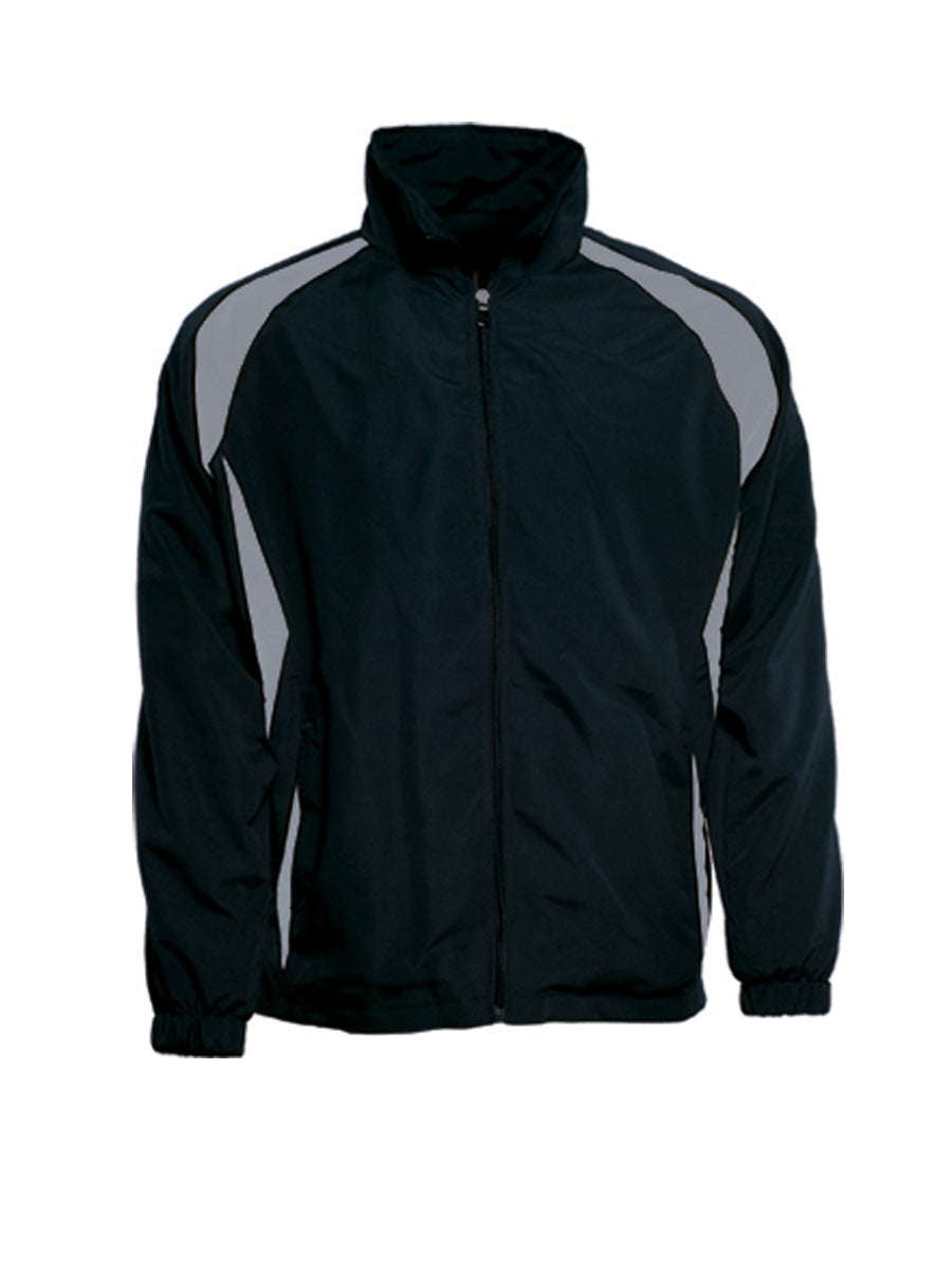 Unisex Adults Training Track Jacket in Black/Grey