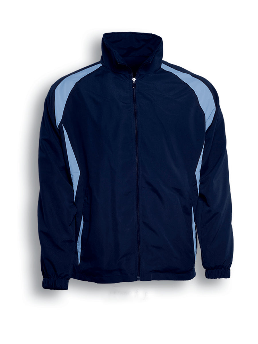 Unisex Adults Training Track Jacket in Navy/Sky Blue