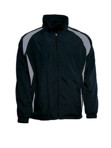 Kids Training Track Jacket in Black/Grey