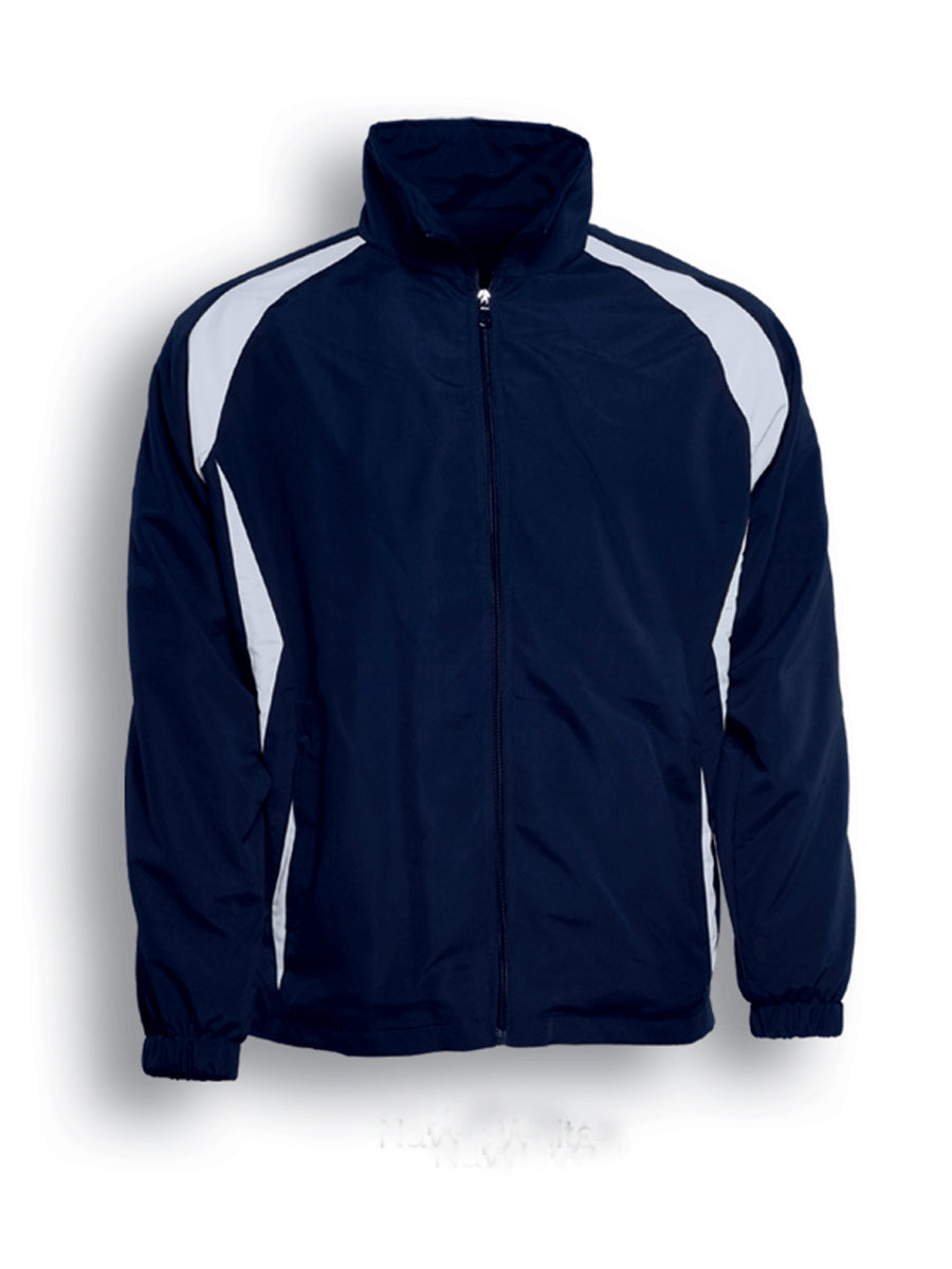 Kids Training Track Jacket in Navy/White