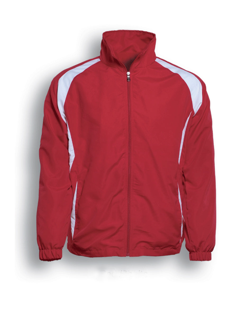 Kids Training Track Jacket in Red/White
