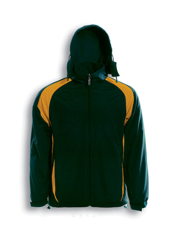 Kids Reversible Sports Jacket in Bottle Green/Gold