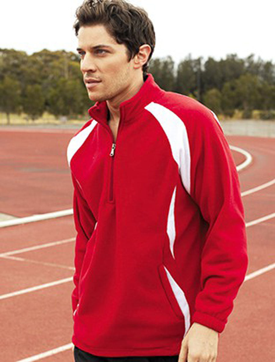 Unisex Adults 1/2 Zip Sports Pull Over Fleece, Bocini