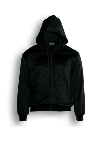 Kids Zip Through Fleece Hoodie in Black