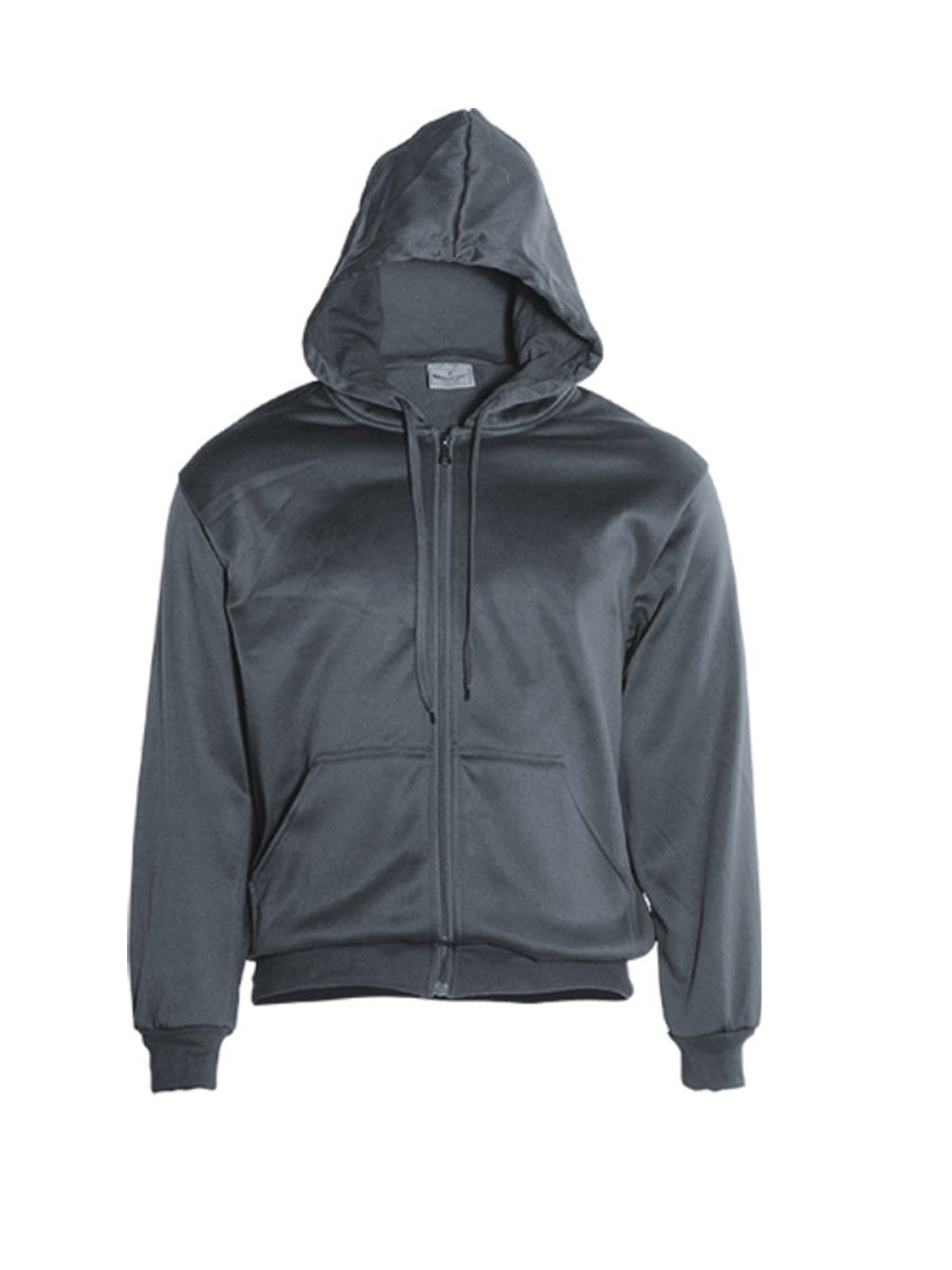 Kids Zip Through Fleece Hoodie in Charcoal Grey